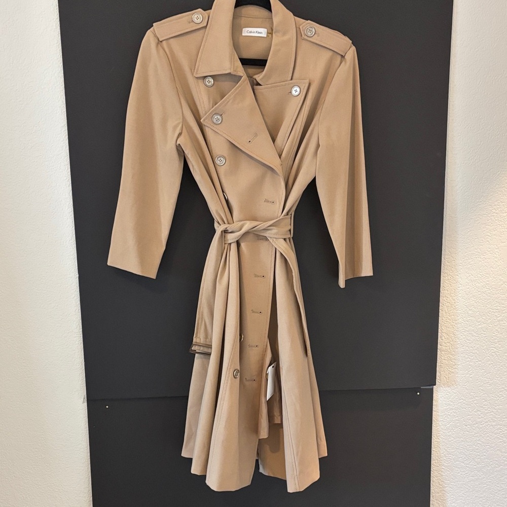 Calvin Klein Beige Trench Coat